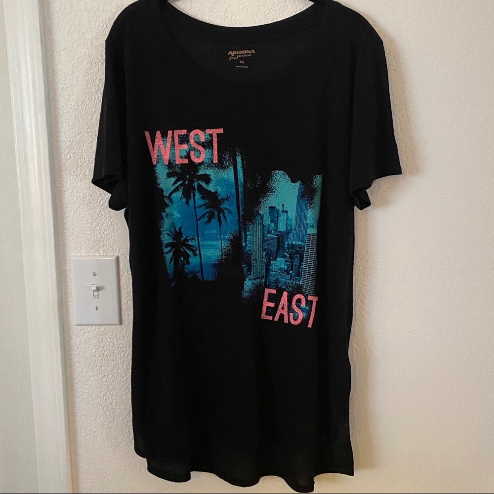 Arizona Jeans East coast/West coast tee